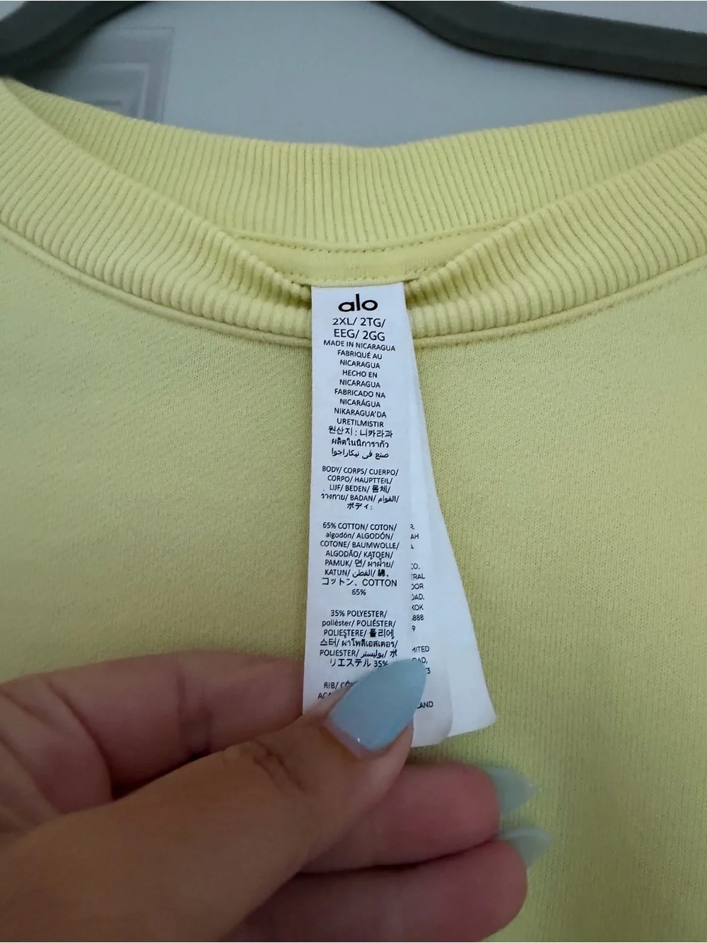 ALO Yoga Lemon Crewneck Sweatshirt